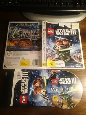 Lego Star Wars 3 The Clone Wars Wii Nintendo U WERE THE CHOSEN 1 WITH FREE POST! • $28.28