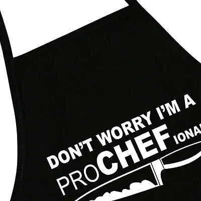 Don't Worry I Am Professional Pro Chef Funny Grill BBQ Adult Apron W/ Pockets • $16.99