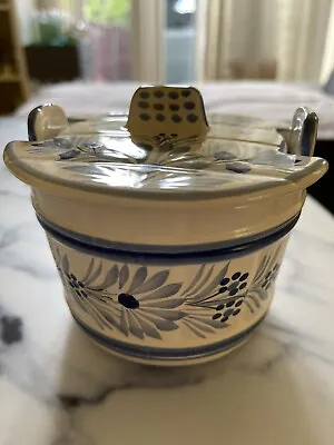 £10 • Buy Small Vintage Henriot Quimper French Pot & Lid Good Condition