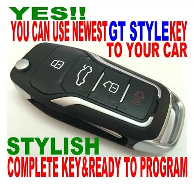Gt Style Flip Key Remote For 2005-2008 Honda Pilot Chip Keyless Entry Fob 545 • $39.99