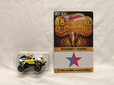 Hot Wheels 2018 18th Nationals Vw Volkswagen T1 Rockster # 1136/4000 Blister Pop • $100