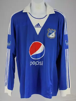 Millonarios Fc Jersey Adidas  XL Tshirt 2013-2014 Long Sleeve • $89.99