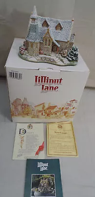 Vtg 1994 Lilliput Lane Holy Night American Landmark Series Snow Cottage Box/Deed • £79.06