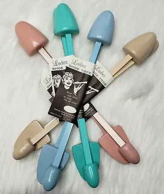 2 Sets NEW VINTAGE Woman's Shoe Tree PEERLESS NOVELTY COMPANY - 4 Colors • $19.95