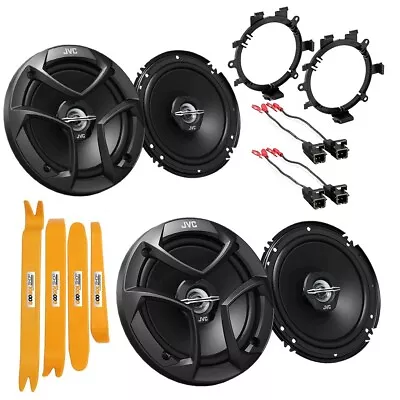 JVC CSJ620 300W Front/Rear Speakers Kit For 1999-2006 GM Crew Cab (4 Door Only) • $89.99