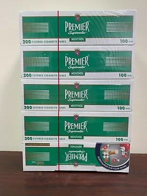 Premier Supermatic 100mm Menthol Cigarette Tubes 5-Boxes RYO • $27.55