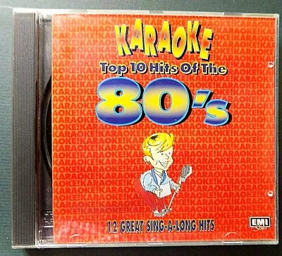 Karaoke CD Top 10 Hits Of The 80's 12 Tracks • £3.99
