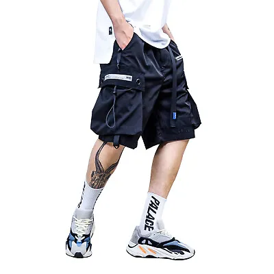 MFCT Men's Techwear Streetwear Cargo Shorts With Belt Modern Urban Fashion • $40