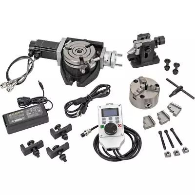 Grizzly T1192 4-3/8  Power DRO Rotary Table Set • $1389.95