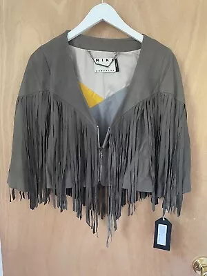 Mike And Chris / Gonzalez Fringe Lambskin/suede Gray  jacket Size Small • $180