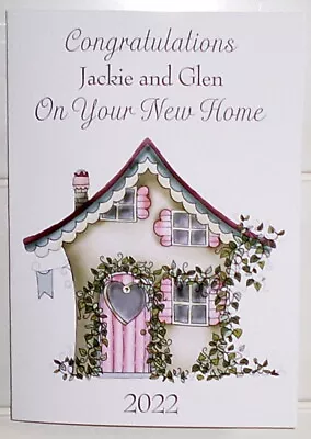 £2.59 • Buy Handmade Personalised New Home Card Any Names