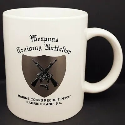  Vintage Military Weapons Training Battalion Marine Corps Recruit Depot Mug F27 • $17.24