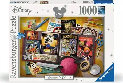 NEW SEALED Ravensburger 17586 Disney Collector Edition 1970 Mickey 1000Pc Puzzle • $34.95