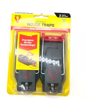 Victor 2PK Precision Strike Technology Quick Kill Easy Humane Mouse Trap Q2 • $6.99