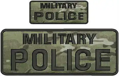 Military Police Embroidery Patch 4x10 And 2x5 Hook On Back Multicam • $16.99