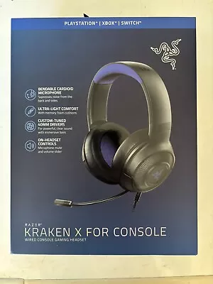 Razer Kraken X 3.5mm Wired Gaming Headset For Console PC PS4 Xbox RZ04-02890200 • $80