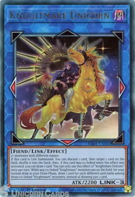 RA01-EN043 Knightmare Unicorn Alt Art :: Ultimate Rare 1st Edition YuGiOh Card • £2.48