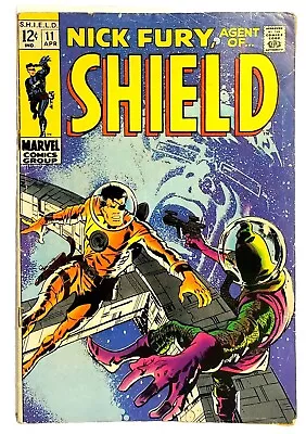 Nick Fury Agent Of Shield #11 (1969) Marvel Comics Silver Age Adventure VG+ • $12.69