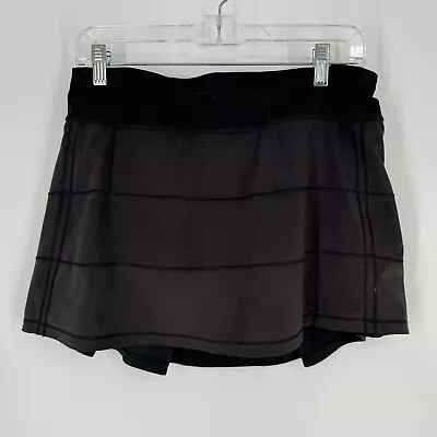 Lululemon Skirt Women’s 8 Tall Black Pace Rival Running Athleisure Preppy Run • $30