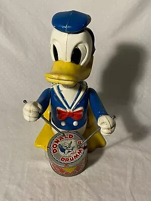 Marx Linemar Drumming Donald Duck Larger Disney Windup Toy Japan R-92 • $185