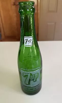 Vintage 1957 7-UP  You Like It It Likes You  7 Oz Green Glass Bottle Pittsfield • $13.99