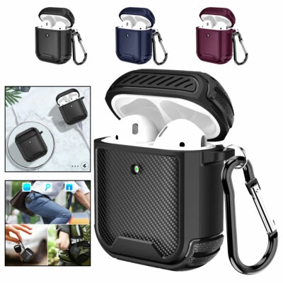 $10.36 • Buy For Apple AirPods 1 2 Pro Silicone Case W/ Keychain Protective Full Cover Shell