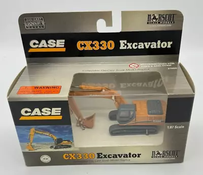 Vintage NORSCOT CASE CX330 EXCAVATOR 1:87 Die-Cast New In Box • $19.50