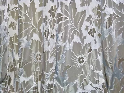 Zoffany Interlined Damask Curtains  Each Panel 104 W 100 D NEW & UNUSED • £345