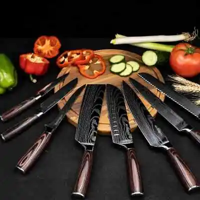 Seido Knives Japanese Master Chef Knife Set 8-Piece Knife Vegetable Slicer • $155.62