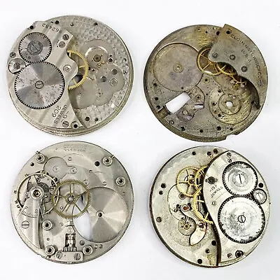 4 Pocket Watch Main Plates Bridges Gears Balance Wheels Parts Steampunk Movement • $15.99