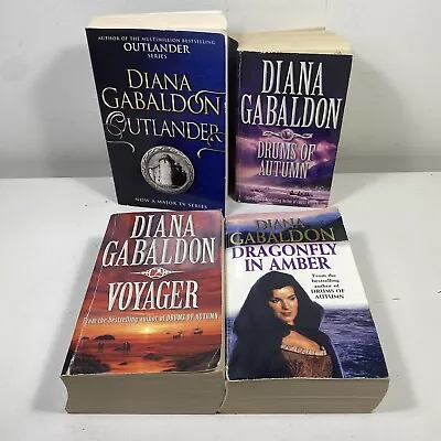 $34.95 • Buy 4 Lot Diana Gabaldon- Outlander, Voyager, Drums Of Autumn, Dragonfly In Amber