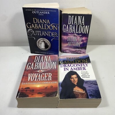 $34.95 • Buy 4 Lot Diana Gabaldon- Outlander, Voyager, Drums Of Autumn, Dragonfly In Amber