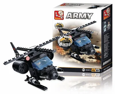 £10.99 • Buy Building Blocks Army Serie Helicopter Sluban M38-b0587g Military Bricks Toy