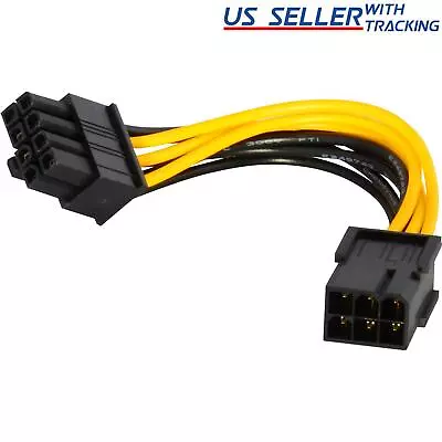 6-pin To 8-pin PCI Express Power Converter Cable GPU Video Card PCIE PCI-E 18AWG • $6.59