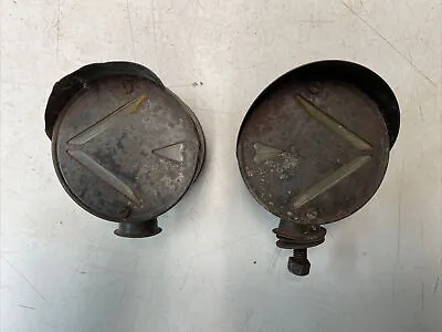 1940-1950 Signal Stat Hooded Arrow Turn Signal Pair Vintage Rat Rod • $175