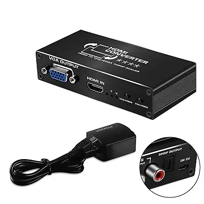 HDMI To Ybprp Component Converter With Audio HDMI To RGB Converter 1080P • £37.79