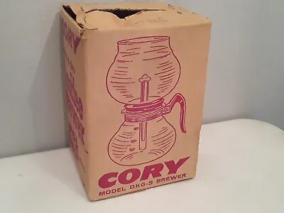 $22 • Buy Vtg CORY Glass COFFEE Vacuum BREWER Pot 4-8 Cup #DKG-S (Original RARE BOX ONLY)
