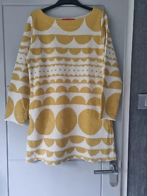 Cream / Mustard Tunic Top Size M Upto 36in Chest • £4.99