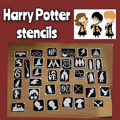£3.50 • Buy Glitter Tattoo / Face Paint Stencils. Harry Potter New Designs 25+ Children 