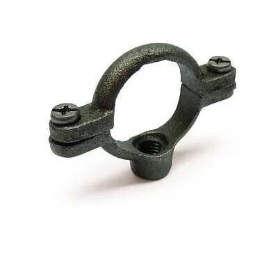 BLACK MALLEABLE IRON SINGLE MUNSEN RING - Sizes 1/2  To 4  • £3.29