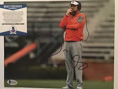 GUS MALZAHN SIGNED AUBURN TIGERS 8x10 PHOTO BECKETT BAS COA D32926 • $69.99