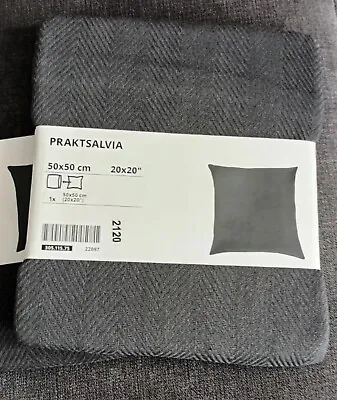 £7.99 • Buy Ikea Praktsalvia Cushion Covers X2, 50x50cm, Grey, New L@@К