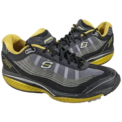 Skechers Shape Ups Mens Running Resistance Shoes Size 12 Black Yellow Gray • $76.52