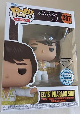 #287 Elvis In Pharaoh Suit Funko Pop Vinyl Diamond Collection S/E Presley NEW • $24.99