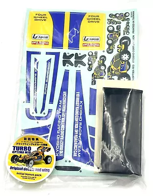 Kyosho Turbo Optima Mid Original Decals Stickers And Wing Bonus Pack OZRC ML • $140