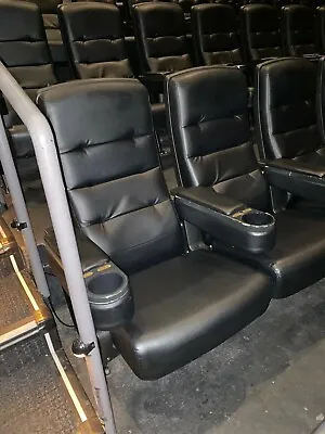 Lot Of 150 Used Leather -et THEATER SEATING Cinema Movie Auditorium Chairs Seats • $11899