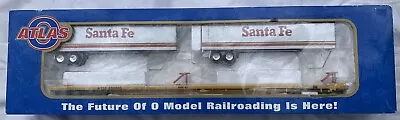 Atlas O 3-rail Santa Fe 89’ 4” Flat Car & K-line Trailers! O Scale • $249.99