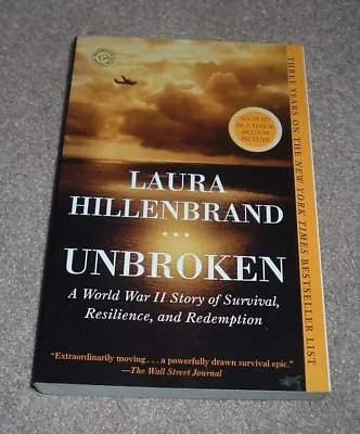 2014 UNBROKEN Laura Hillenbrand World War II Story Survival Resilience Zamperini • $20.85