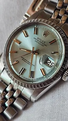 $1550 • Buy Vintage Rolex 1603 Ice Blue Dial Men's Automatic Watch 1973