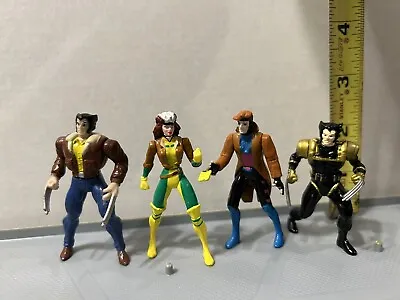 Marvel Heavy Metal Heroes 90s Toys Loose Lot Of 4 X-Men Gambit Wolverine Rogue • $19.99